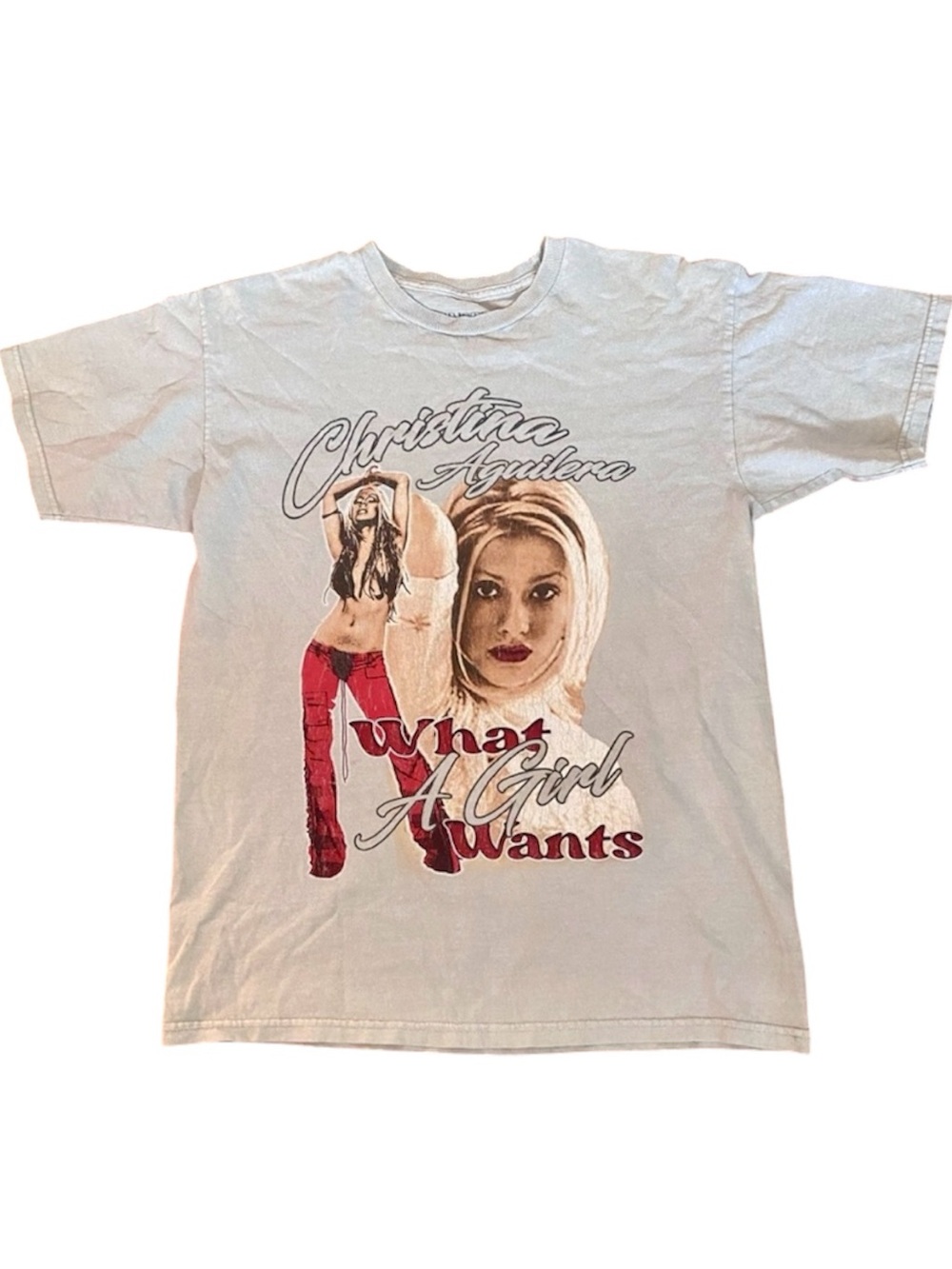 Christina Aguilera What A Girl Wants Licensed Graphic Tee Y2K Music Shirt S